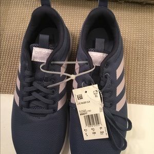 Adidas Blue/Gray/Tan stripe Women’s Size 8